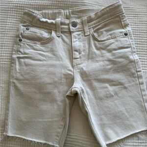 Boys Cream Denim Shorts